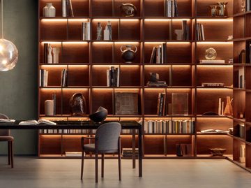 BOOKCASES - Corner sectional wooden bookcase by PIANCA
