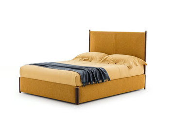 BRICOLA - Upholstered fabric double bed by PIANCA