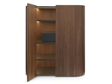 DEDALO - Wooden highboard with integrated lighting by PIANCA