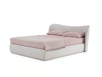 EMBRACE - Fabric double bed with upholstered headboard by PIANCA