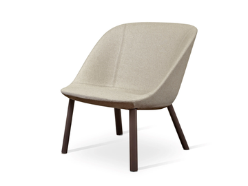 ESSE LOUNGE - Fabric armchair with removable cover by PIANCA