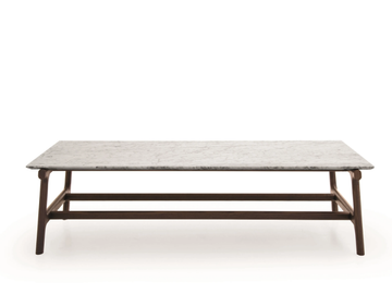 FUSHIMI - Rectangular marble coffee table by PIANCA