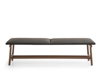 FUSHIMI - Upholstered leather bench by PIANCA