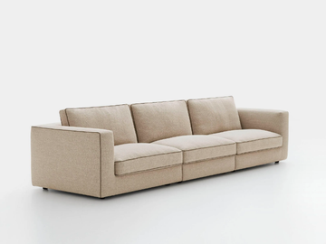 NICE - Modular 3 seater fabric sofa by PIANCA