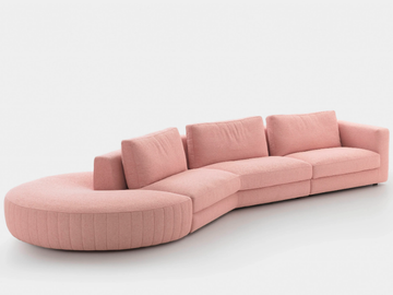 NICE - Modular fabric sofa by PIANCA