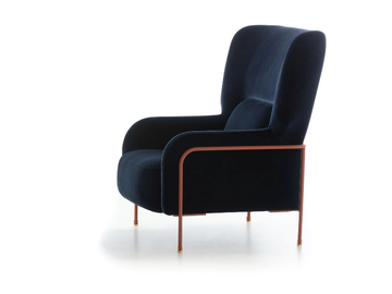 PLATEA - Bergere armchair with armrests by PIANCA