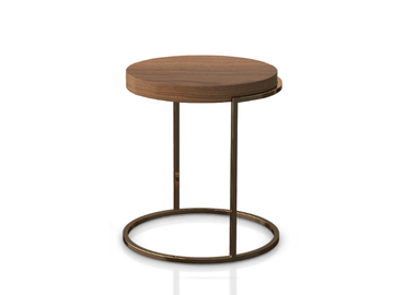 SERVOGIRO - Round wooden side table by PIANCA