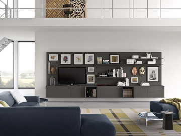 SPAZIO S313 - Sectional modular storage wall by PIANCA