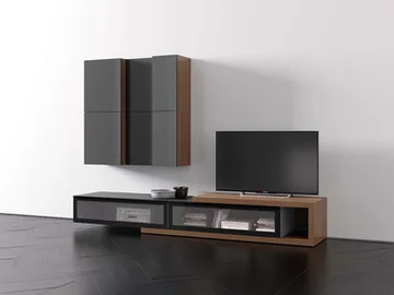 SPAZIO S411 - Sectional modular storage wall by PIANCA