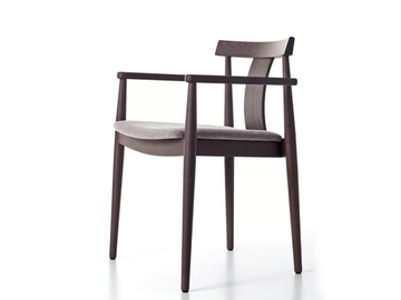 ALESSIA 00 A1 - Solid wood chair with armrests by PIANI