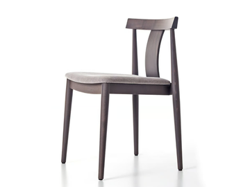 ALESSIA 00 C1 - Solid wood chair with integrated cushion by PIANI