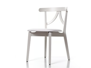 AMBRA 00 C1 - Solid wood chair with integrated cushion by PIANI