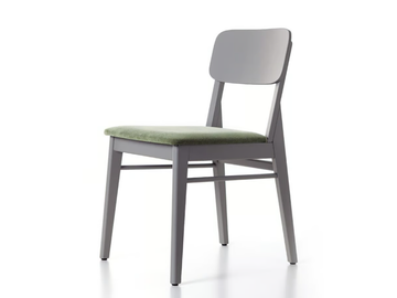 ASIA 03 C1 - Solid wood chair with integrated cushion by PIANI