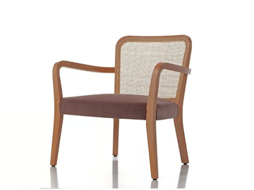 DÉJÀ-VU 00 L4 - Solid wood easy chair with armrests by PIANI