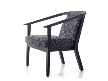 MOLLY 00 L2 - Upholstered fabric easy chair with armrests by PIANI