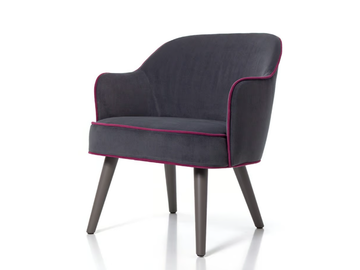 SVEVA 00 L3 - Upholstered fabric easy chair with armrests by PIANI
