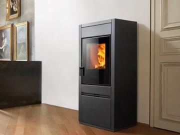 E128 A - Wood-burning steel stove Class A+ by Piazzetta