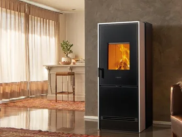 E228 D - Multi-fuel faïence stove Class A+ by Piazzetta