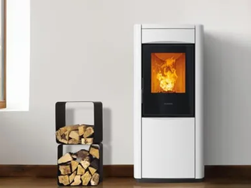 E228 M - Multi-fuel faïence stove by Piazzetta