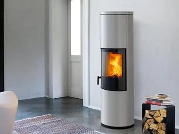 E924 A-H - Wood-burning wall-mounted steel stove Class A+ by Piazzetta