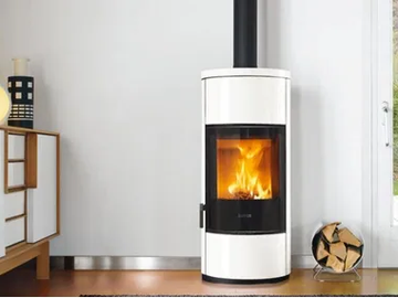 E924 - Wood-burning Central stove for air heating Class A+ by Piazzetta
