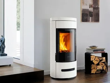 E929 D - Wood-burning Central stove for air heating Class A+ by Piazzetta