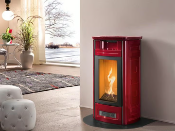 G963 C - Gas steel stove for air heating by Piazzetta