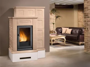 ORTISEI - Pellet faïence stove by Piazzetta