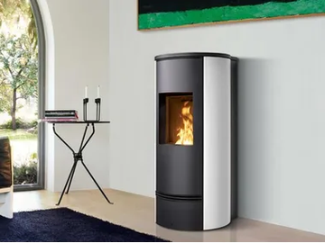 P930 T STEEL - Pellet steel stove by Piazzetta