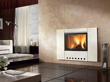 VISION - Faïence Fireplace Mantel by Piazzetta