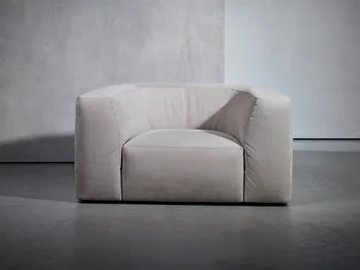 BO LIVING - Upholstered armchair with armrests by Piet Boon