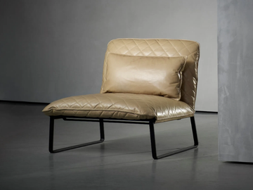 KEKKE LIVING - Sled base upholstered easy chair by Piet Boon