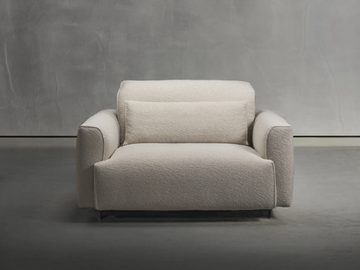 RENS - Fabric armchair with removable cover by Piet Boon