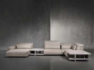 RENS - Modular fabric sofa with removable cover by Piet Boon