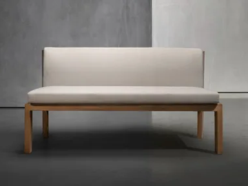 TIMME - Fabric garden bench with back by Piet Boon