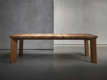 TIMME - Rectangular wooden garden table by Piet Boon