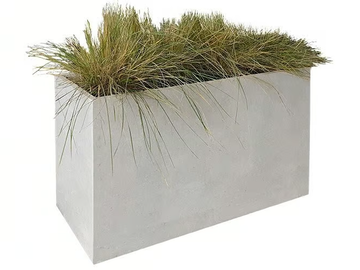 FLOWERPOT - High rectangular Sintered stone planter by PIETRA SINTERIZZATA