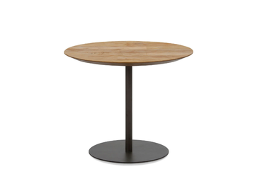 CUTE - Round steel and wood coffee table by Pilma