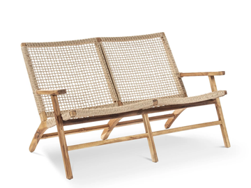 DANOUT - 2 seater teak garden sofa by Pilma