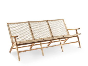 DANOUT - 3 seater teak garden sofa by Pilma