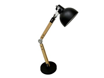 DENVER - Steel and wood desk lamp by Pilma