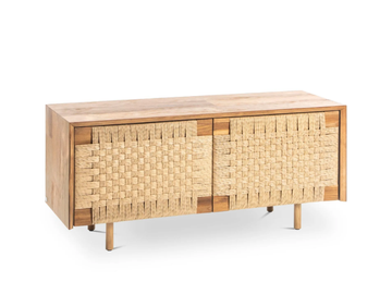 VIROTEC - Low rattan TV cabinet by Pilma
