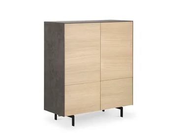 XENA - Oak highboard by Pilma