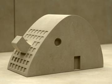 ELEFANTE - Lecce stone bookend by PIMAR