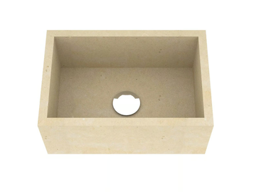 L16 - Countertop single lecce stone washbasin by PIMAR