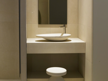 L25 - Countertop oval lecce stone washbasin by PIMAR