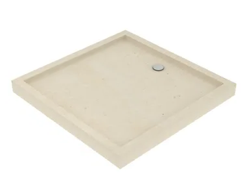 P29 - Built-in square lecce stone shower tray by PIMAR