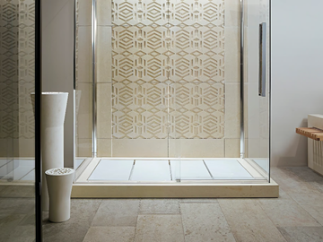 P30 - Built-in lecce stone shower tray by PIMAR
