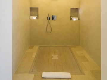 P31 - Built-in rectangular lecce stone shower tray by PIMAR