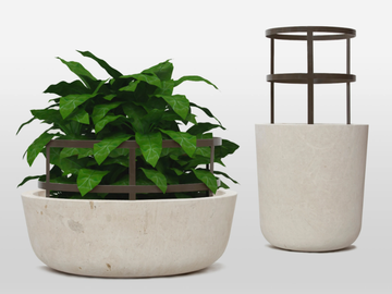 PIRO - Natural stone garden vase by PIMAR
